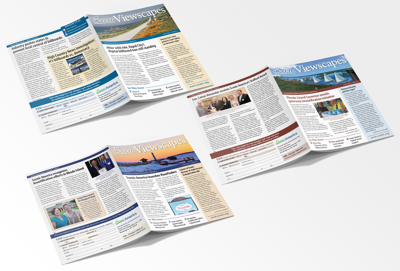 Select Scenic Viewscapes newsletters, 2013-2015