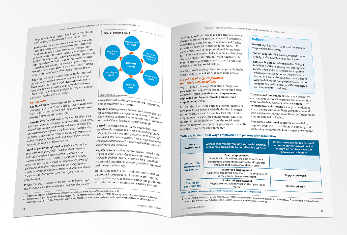 Wage employment report - English, inside spread